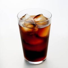 Iced coffee with ice image